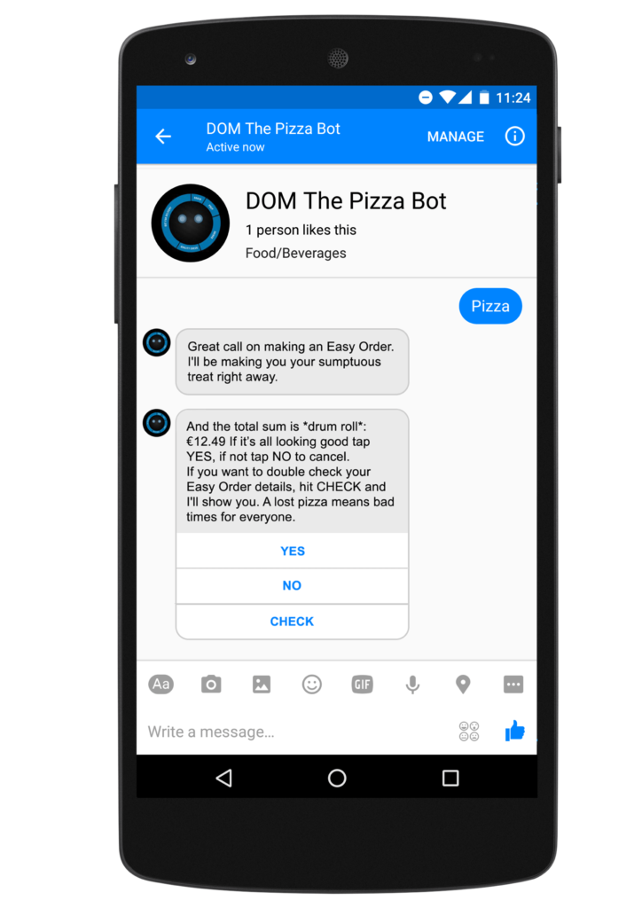 Dominos Dom Bot