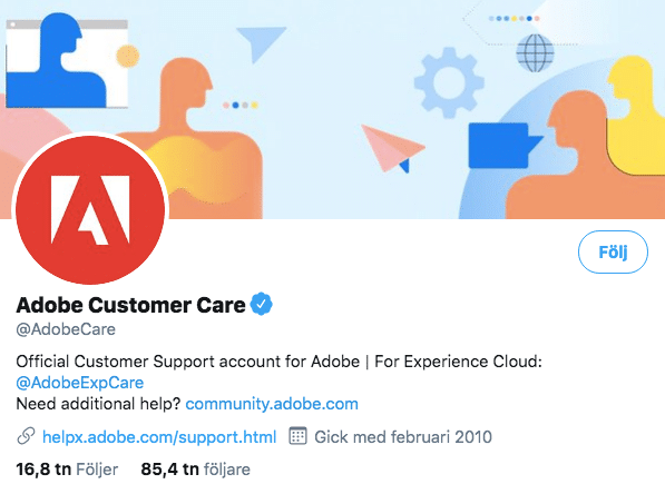 twitter adobecare