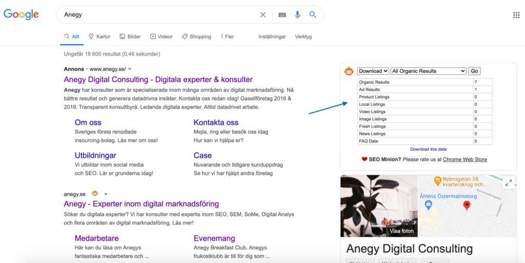 Få mer information i SERP:en med SEO minion
